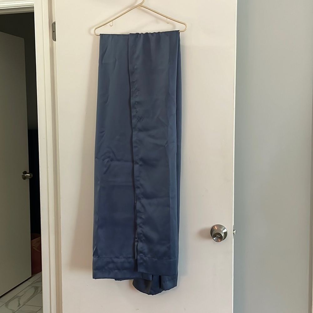 Blue curtains